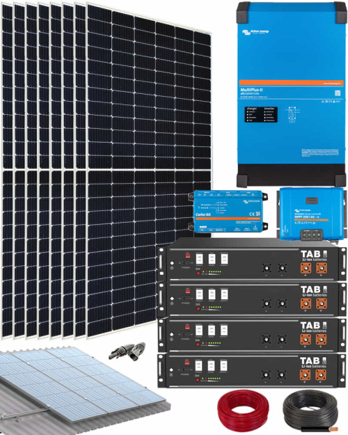 kit-solar-victron-5000w-para casa de madera o sin luz en Alciante